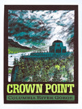 Crown Point Poster — Columbia River Gorge Screenprint